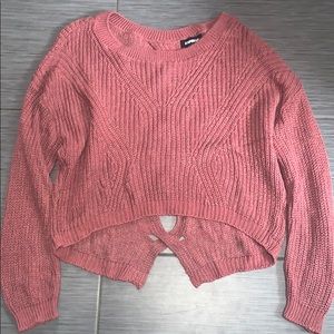 Express cropped sweater.